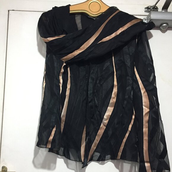 VINTAGE NUEVA STRIPE SHEER JACKETS SIZE L - Picture 6 of 8